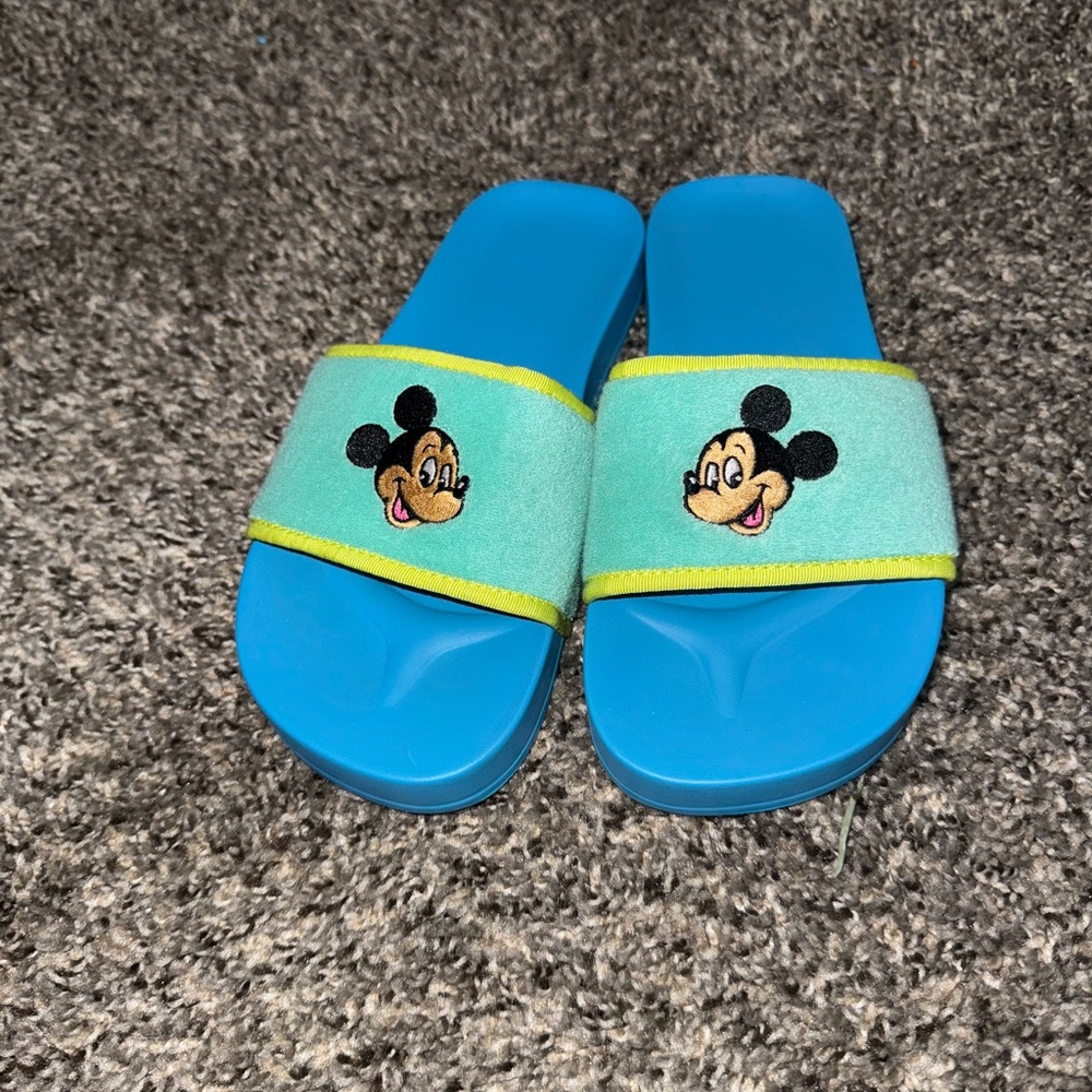 Disney Blue Slide Sandals